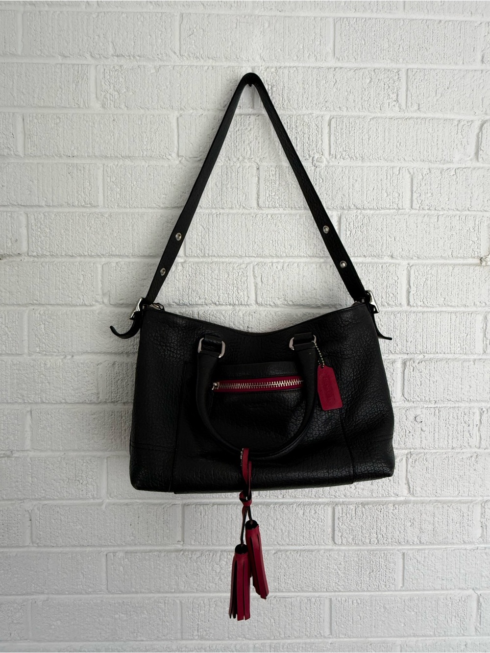 Coach Legacy Textured Leather Molly Satchel